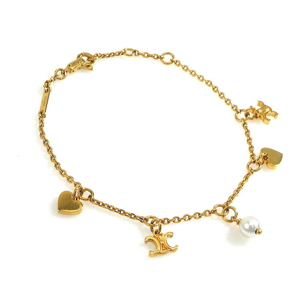 CELINE Gold Charm Bracelet